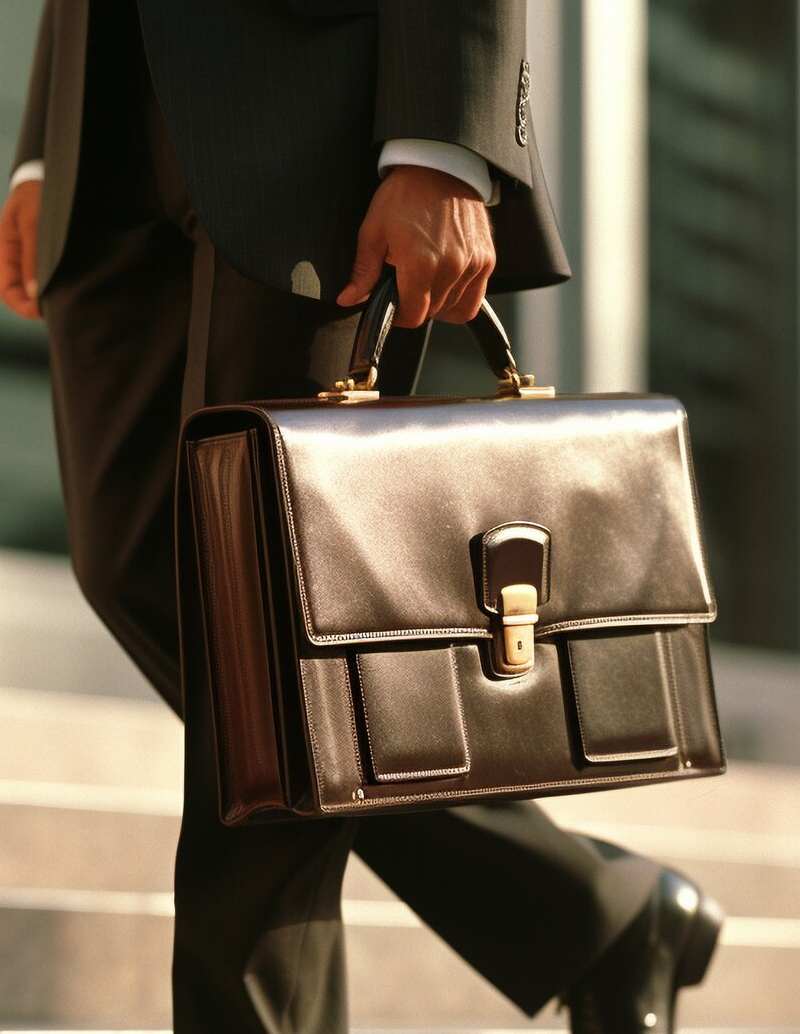 Carbon Leather Briefcase-img