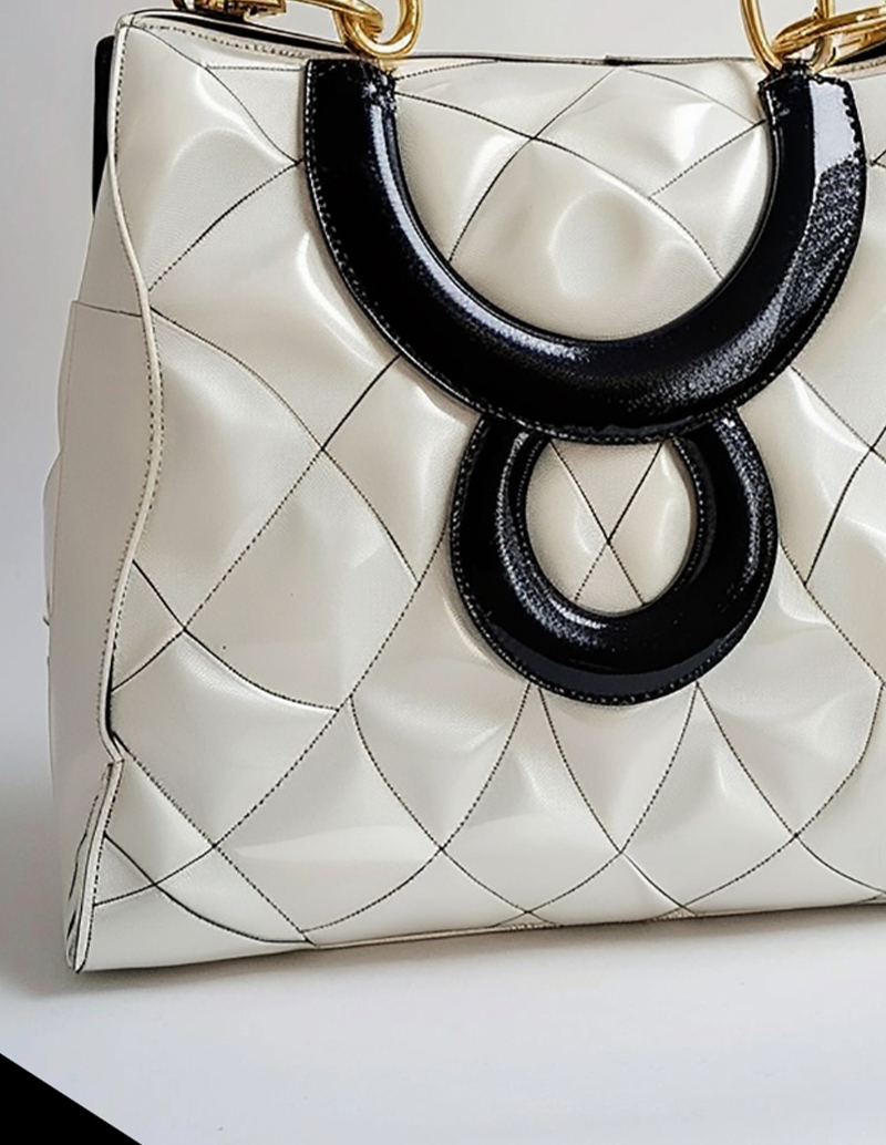 Quilted Monochrome Carryall-thumbnail