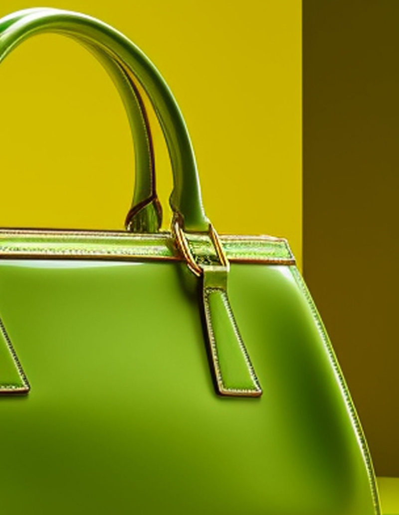 Glossy Lime Handbag-thumbnail