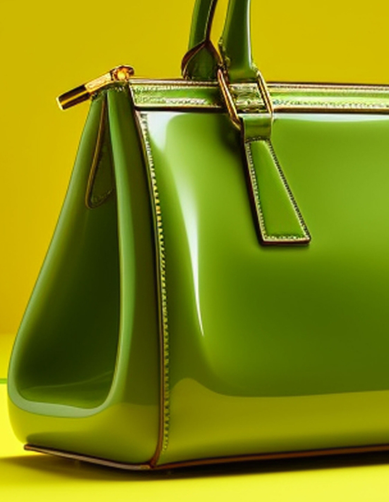 Glossy Lime Handbag-thumbnail